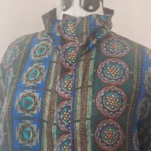 90's「Vintage」COACO Silk Full Zip Blouson Coaco | Jackets & Coats | Unique Vintage Coaco Womens Size